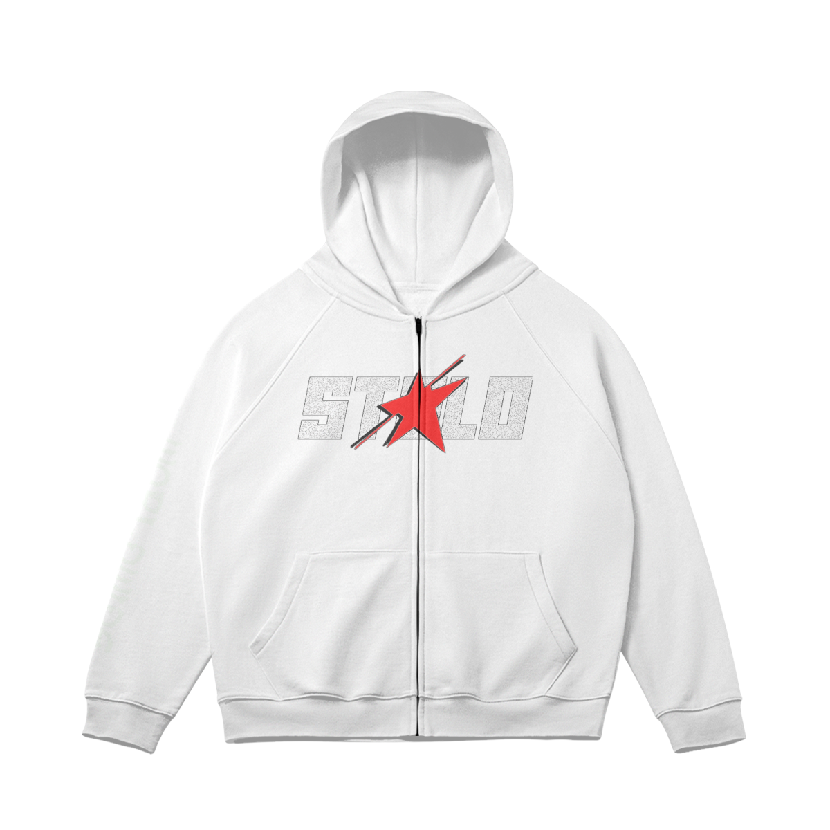 Stolo Clothing Co Red Stolo World Wide Fleece-Lined Zip Up