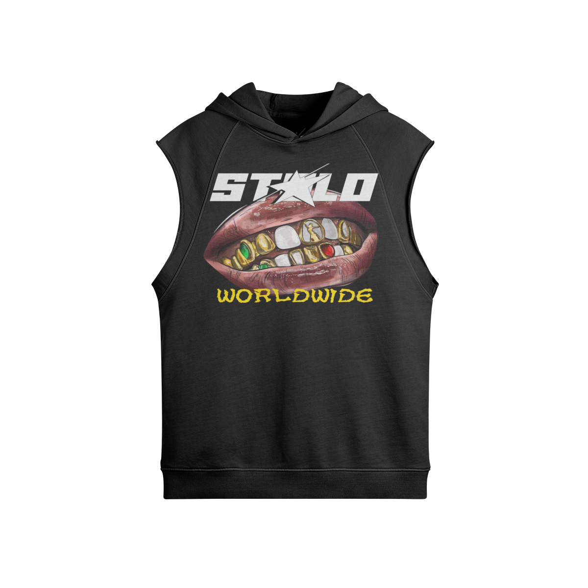 Stolo Clothing Co Smile Sleeveless Hoodie