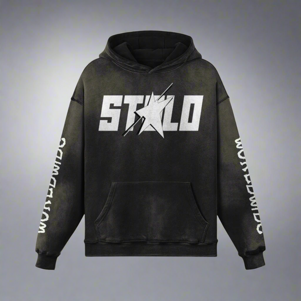 Stolo Clothing Co STARCHILD x World Wide Heavyweight Sun Faded Hoodie