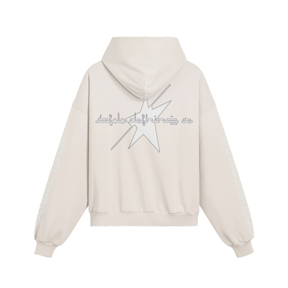 Stolo Clothing Co NOLA Smile Washed Heavyweight Hoodie (Beige & Black)