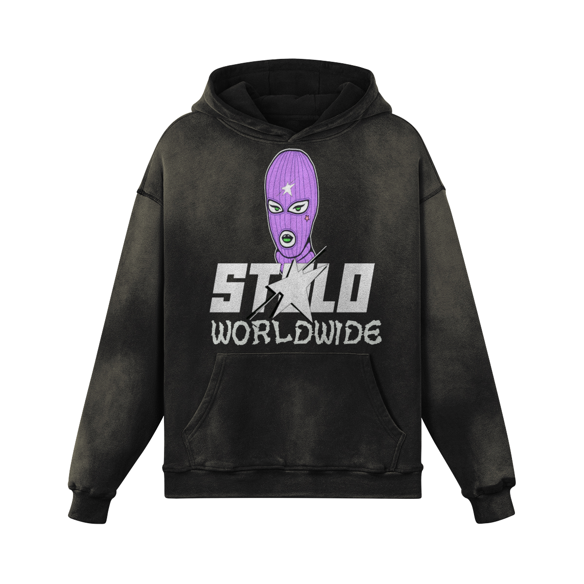 Stolo Clothing Co SKI FEVER X WORLDWIDE Washed Effect Hoodie