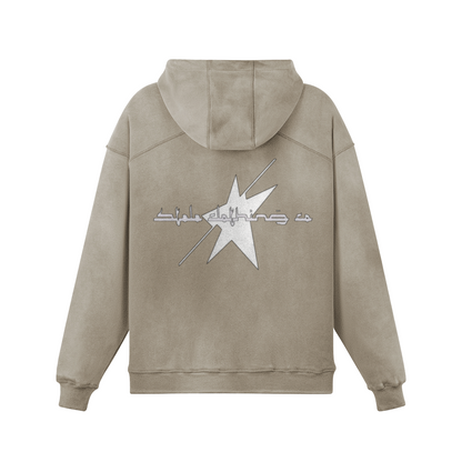 Stolo Clothing Co STARCHILD Minimalistic Sun Faded Heavyweight Fleece Hoodie