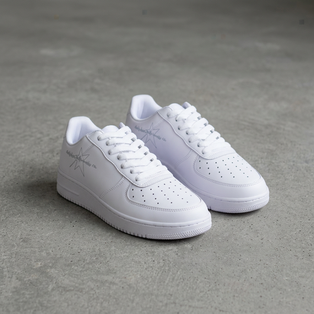 White Low Steppers floor visual